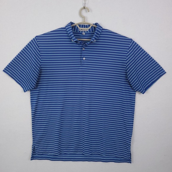 Peter Millar Polo Shirt Summer Comfort Men Size XL Golf Striped Performance - Picture 2 of 9
